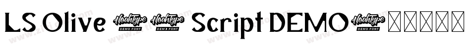 LS Olive 01 Script DEMO字体转换
